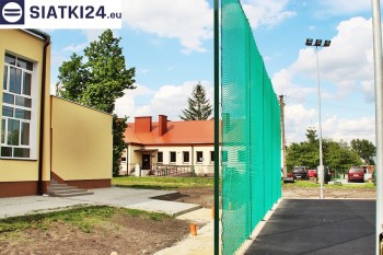 Siatki Gorzów Wielkopolski - Zielone siatki ze sznurka na ogrodzeniu boiska orlika dla terenów Gorzowa Wielkopolskiego